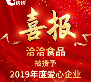 洽洽食品被首都保健营养美食学会授予【2019年度爱心好色先生污污视频下载】